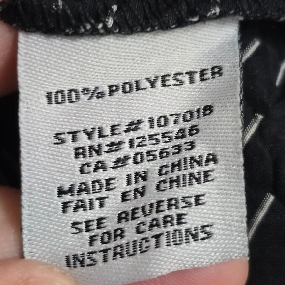 Liv by Habitat Top Womens Large Gray Black Button Up Long Sleeve Crinkle‎ Travel - Picture 7 of 13